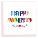 Quilling Happy Anniversary Card