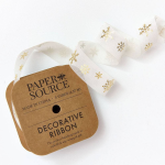 Organdy Cream Snowflake Ribbon 1 5YD