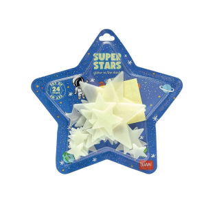 Legami Adh. Glow-In-The-Dark Stars - Super Stars - Space