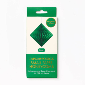 Diamond Paper Honeycomb Ball.Green.Small 6 inches