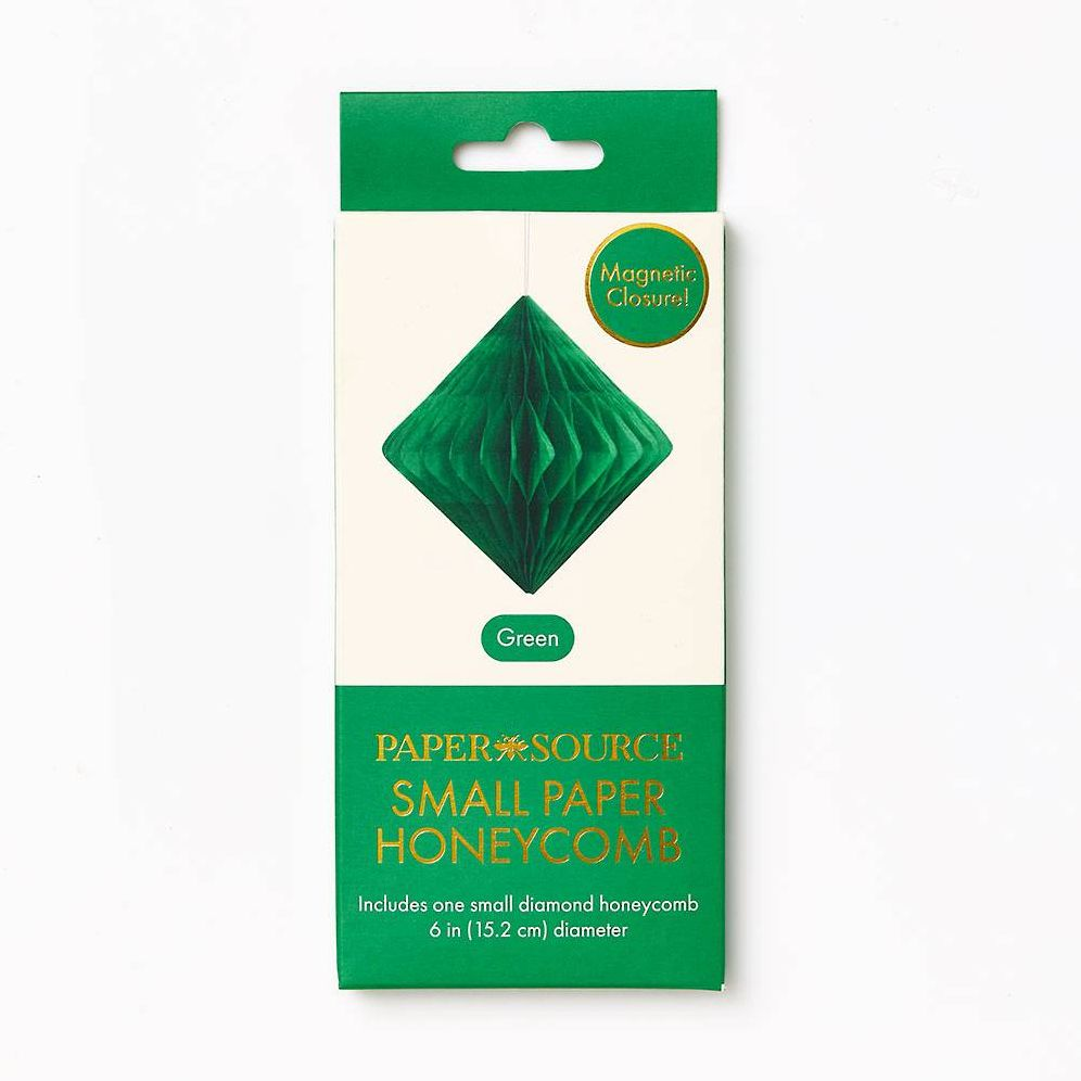 Diamond Paper Honeycomb Ball.Green.Small 6 inches