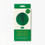 Green Small Sphere Paper Honeycomb Ball 6 inches