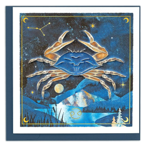 Quilled Zodiac Collection - Cancer Greeting Card