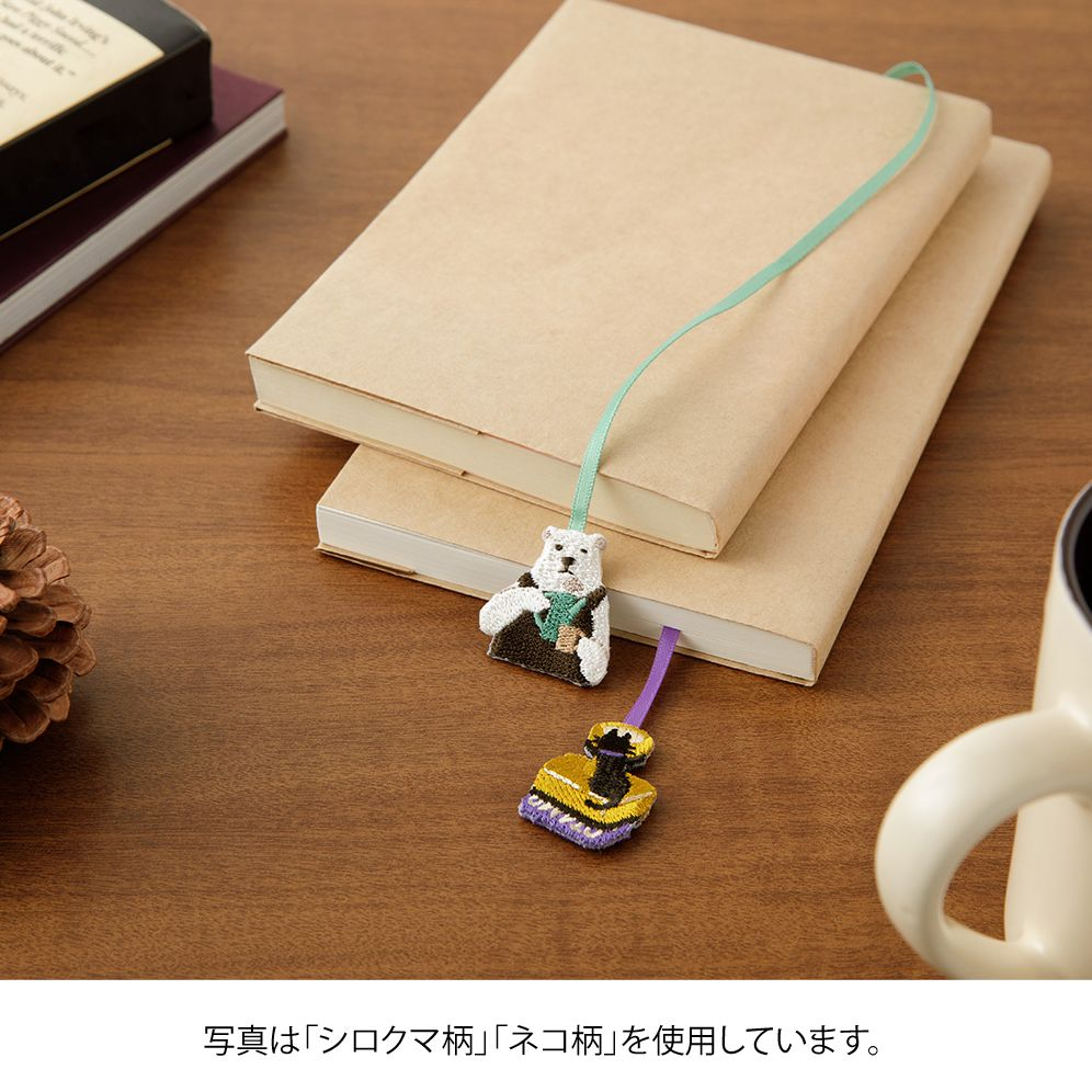 Midori Embroidery Bookmark Clip Cat - Image 6