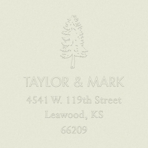 Mountainscape Custom Embosser Plate