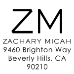 Initials Custom Stamp