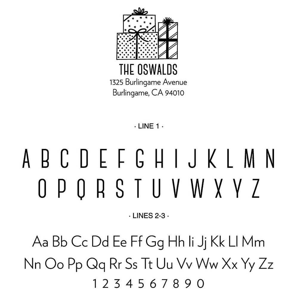 Stack of Presents Custom Stamp - Image 2