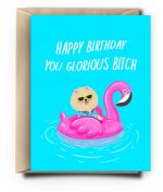Glorious B Dog Birthday Card