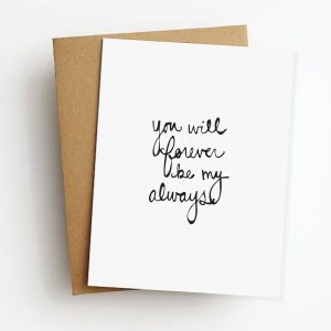 Forever Always Love Card