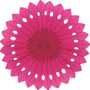 Detailed fan. 30cm. Fuschia