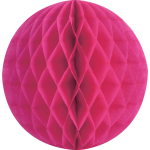 Fuschia Lrg Paper Honeycomb Sphere