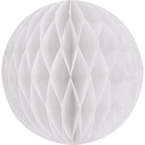 White SM Paper Honeycomb Sphere