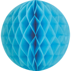 Light Blue Lrg Paper Honeycomb Sphere