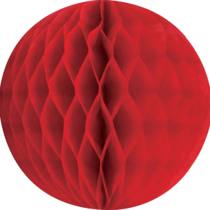 Red SM Paper Honeycomb Sphere