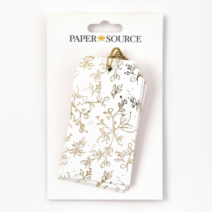 Gold Ditsy Floral Gift Tags S/10