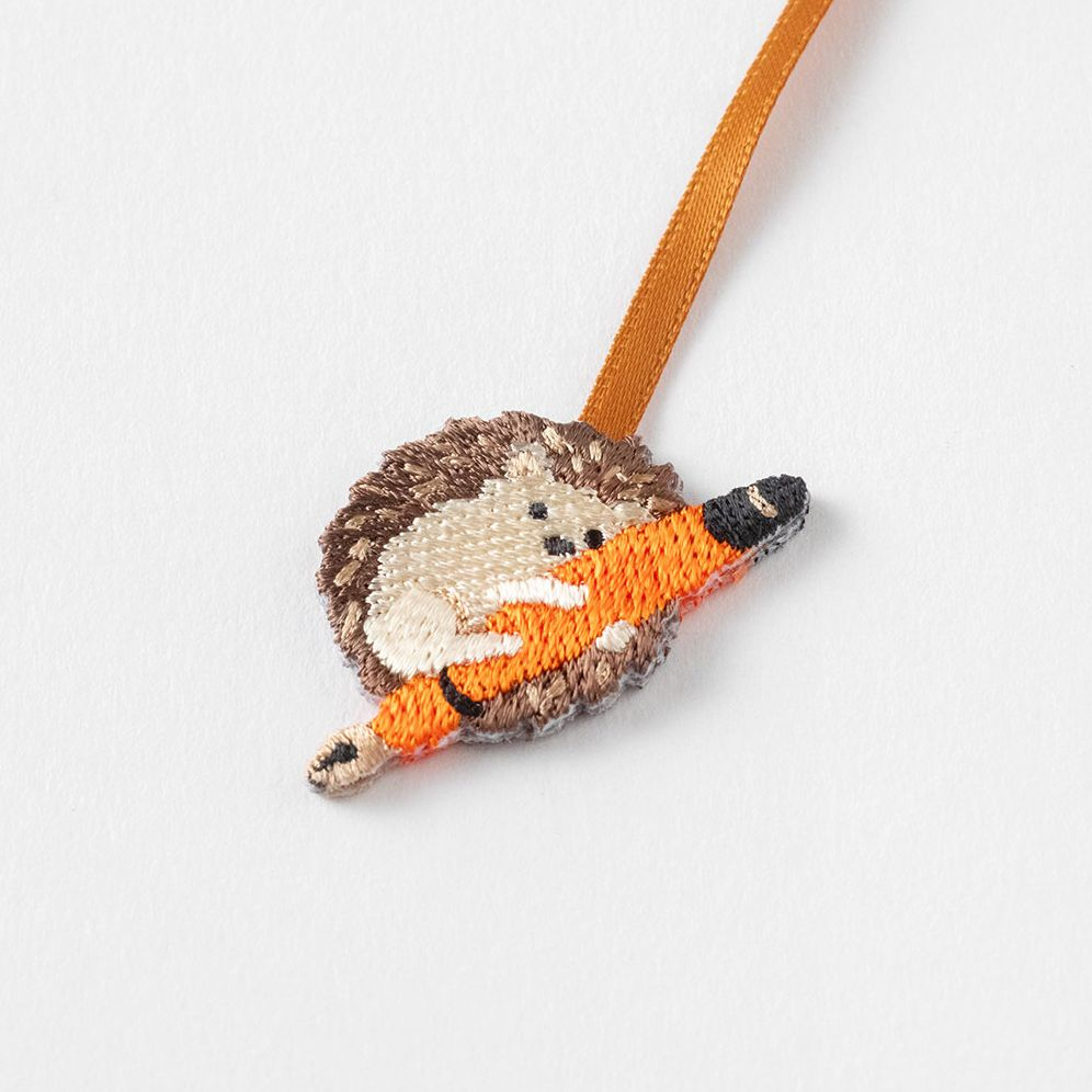 Midori Embroidery Bookmark Clip Hedgehog - Image 7