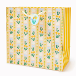 Floral Stripe Bunny Large Gift Bag
