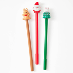 Holiday Bunny Gel Pens. 3 assorted styles