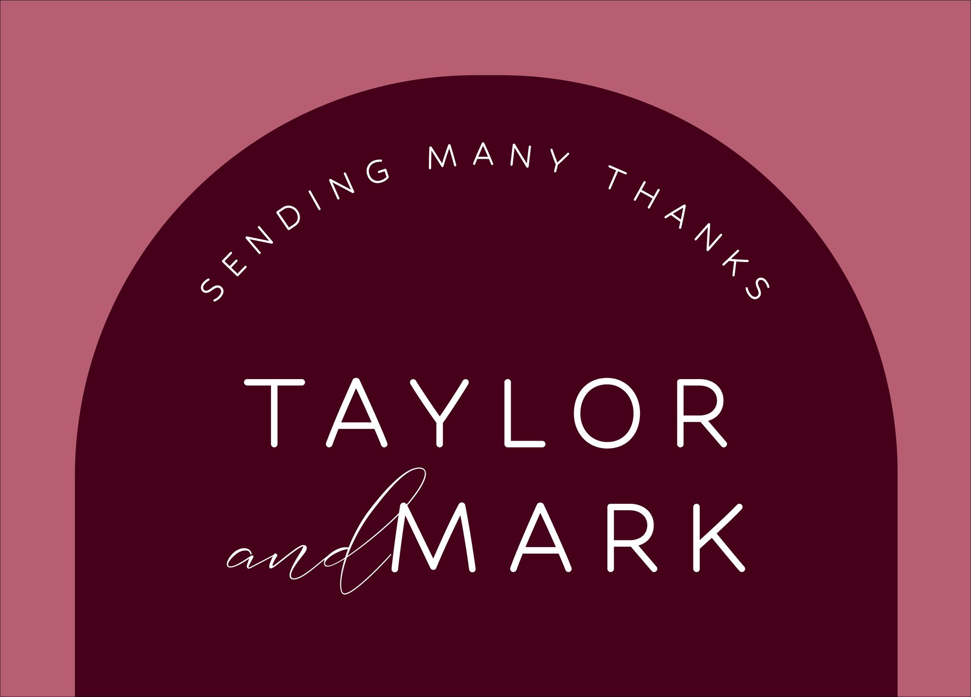 Colorful Arch Thank You Card - Image 3