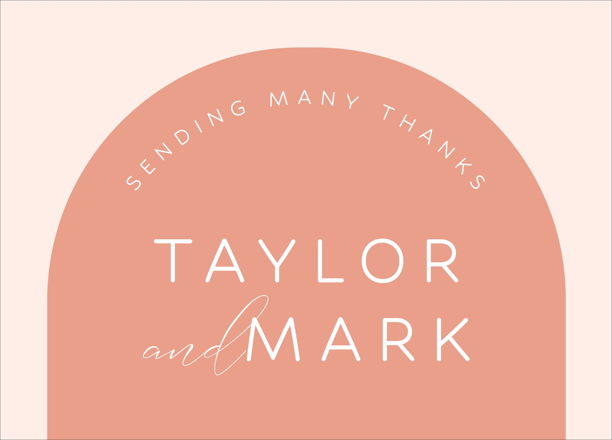 Colorful Arch Thank You Card - Image 4