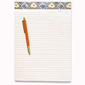 Diamond Floral Legal Pad