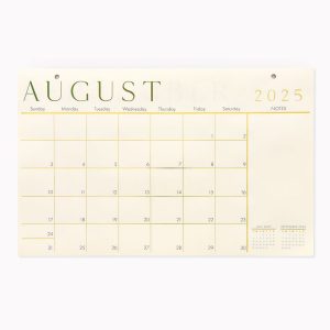 2025-2026 Paper Source Foil 17 Month Blotter Calendar