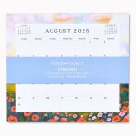 2025-2026 Paper Source Landscapes Monthly Magnetic Calendar