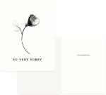 Very Sorry Flower Sympathy Card