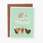 Party Chickens Birthday Card