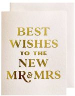 Best Wishes Mr & Mrs Wedding Card