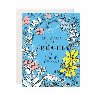 Proud Floral Graduation Card
