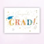 Colorful Text Graduation Card
