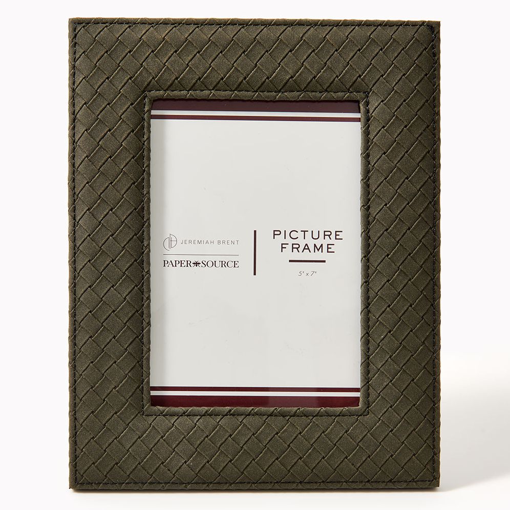 Jeremiah Brent Woven Leatherette 5x7 Picture Frame - Image 2