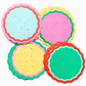 Colorful Fleck Coasters S/12