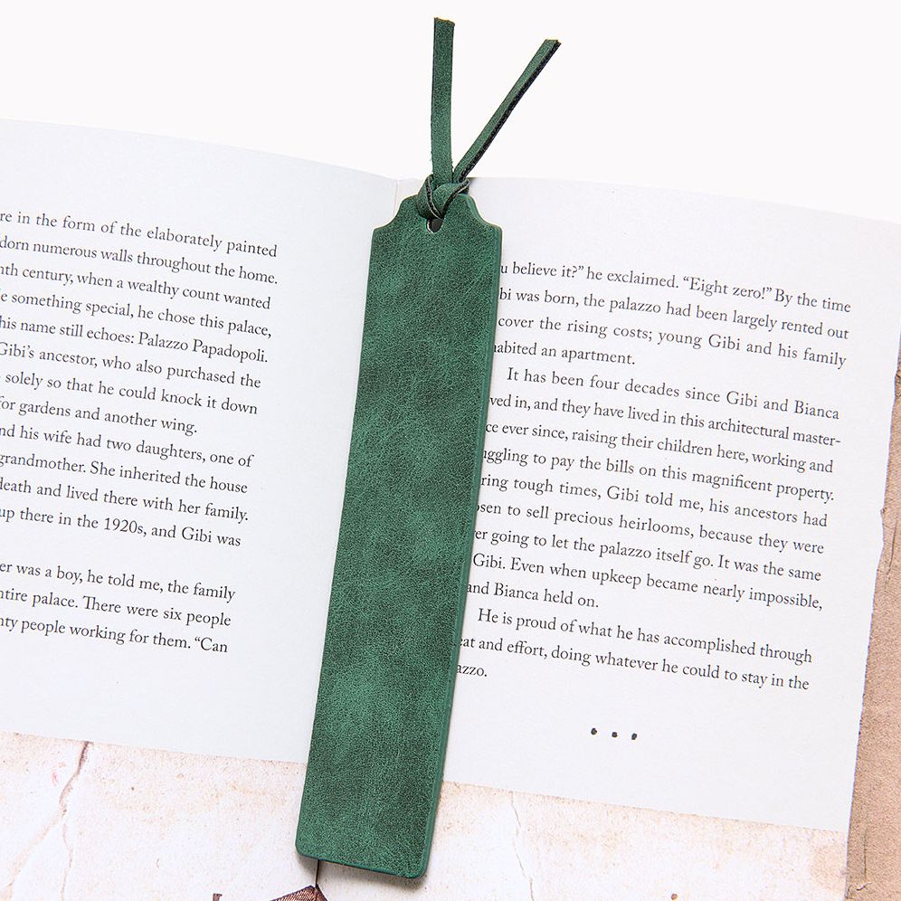 Jeremiah Brent Leatherette Suede Bookmark - Image 3
