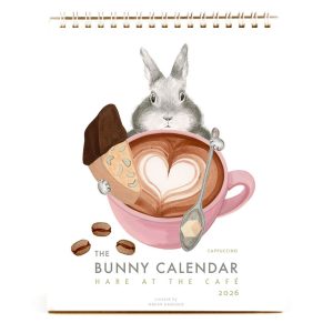 2026 Dear Hancock Bunny Calendar-Hare at the Caf