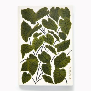 2025-2026 Paper Source Romantic Greenery Weekly Pocket Planner