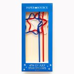 4th of July Star Straws