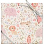Soft Jungle Baby Continuous Roll Wrap