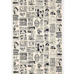 Newsclip Ads Handmade Paper