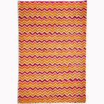 Orange and Magenta Batik Chevron Handmade Paper