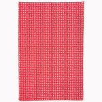 Squares Red on Cream Handmade Paper