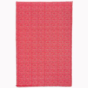 Squares Red on Cream Handmade Paper