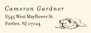 Sketched Dogs Return Address Label