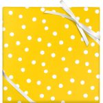 Yellow Polka Dots Flat Wrap
