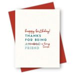 Long Time Friend Birthday Card