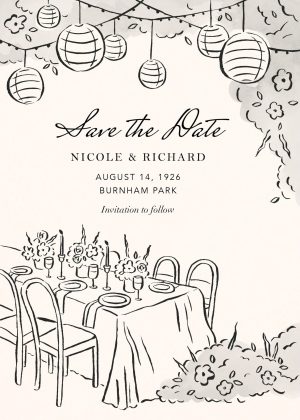 Under the Lanterns Save the Date