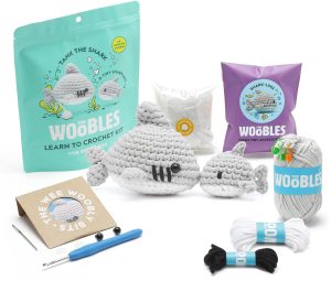 Tank the Shark. The Woobles Beginner Crochet Kit - Exclusive