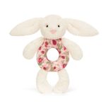 Blossom Cream Bunny 'Berry' Ring Rattle