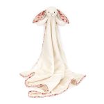 Blossom Cream Bunny 'Berry' Blankie